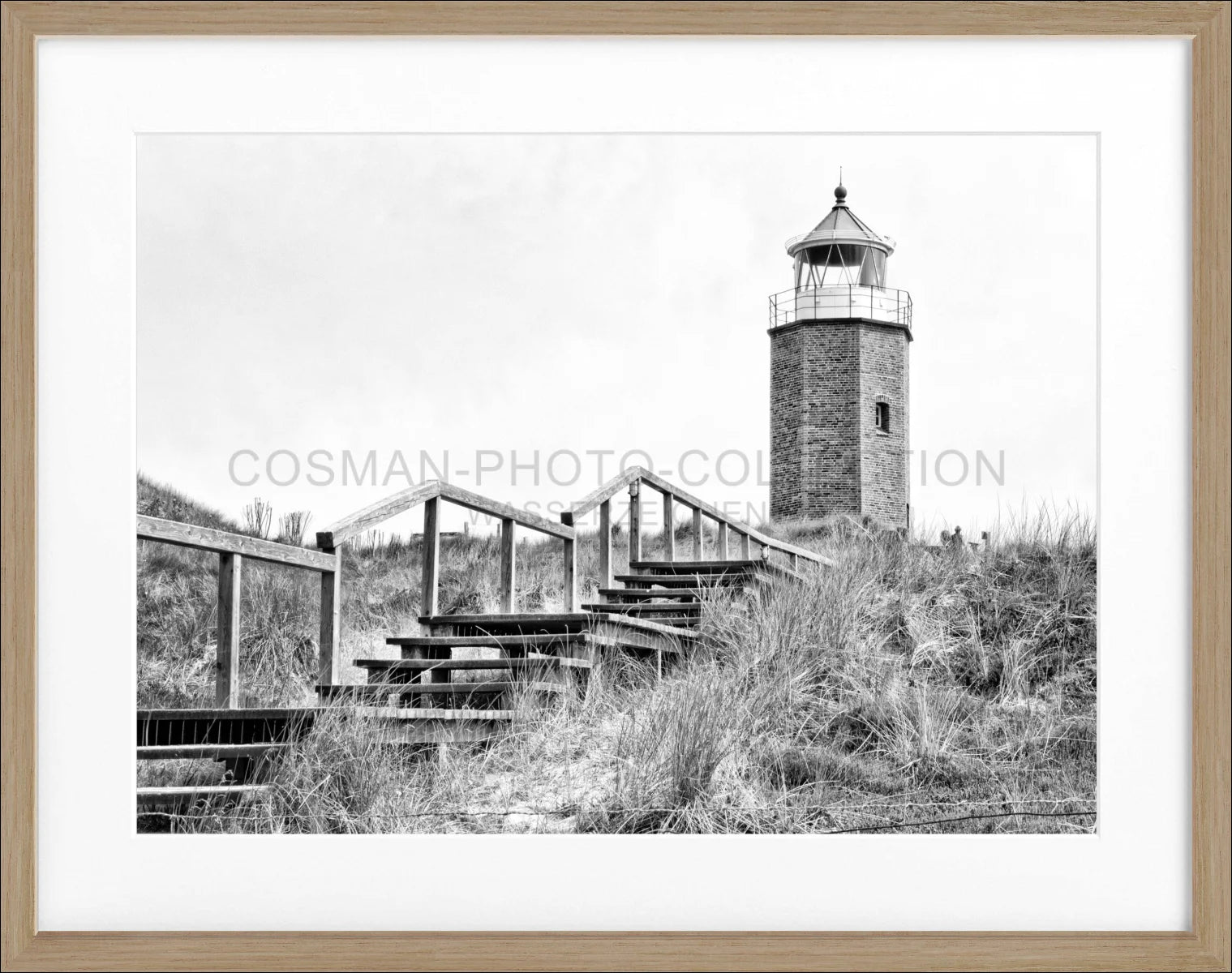 Poster mit Rahmen Sylt Leuchtturm Kampen SY52 - Wandbilder