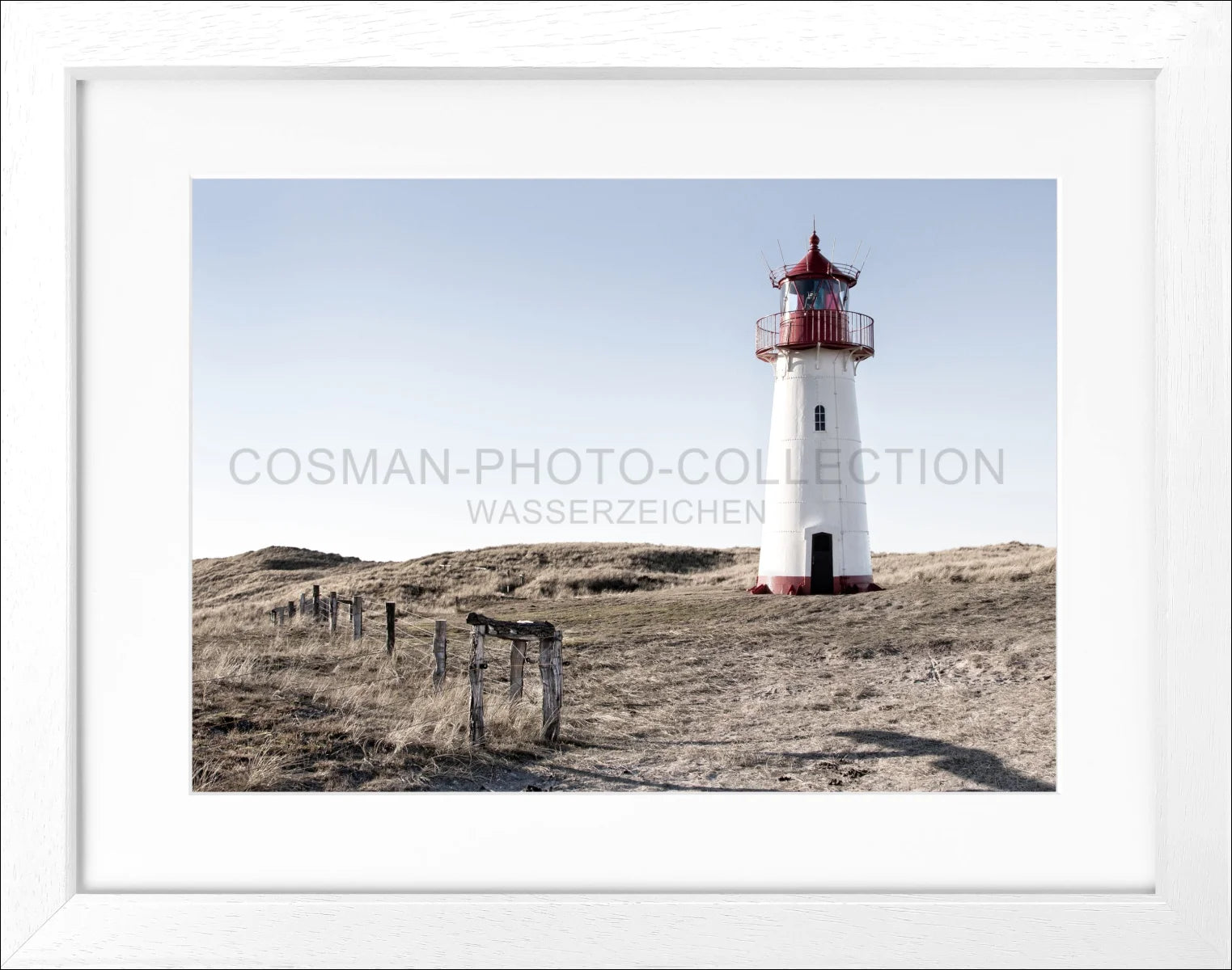 Poster mit Rahmen Sylt ’Leuchtturm List’ SY74 - Wandbilder
