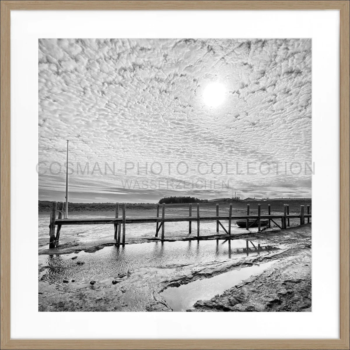 Poster mit Rahmen Sylt Rantum Hafen ’Steg’ SY53CQ
