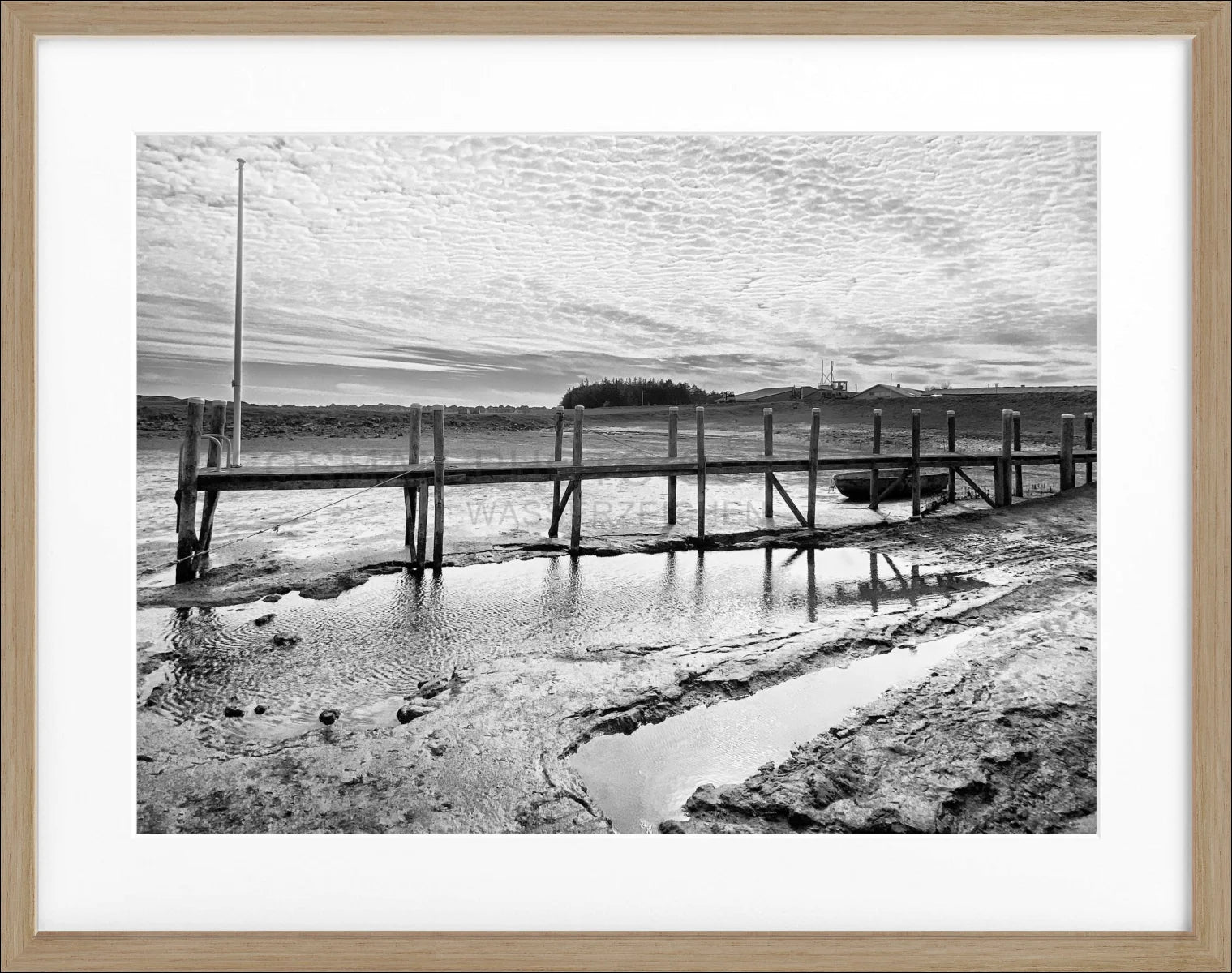 Poster mit Rahmen Sylt Rantum Hafen SY53E - Wandbilder
