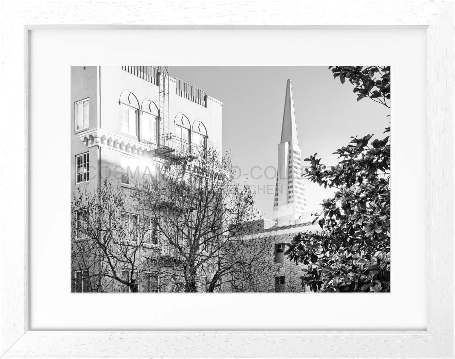 Poster mit Rahmen ’Transamerica Pyramid Center’ San