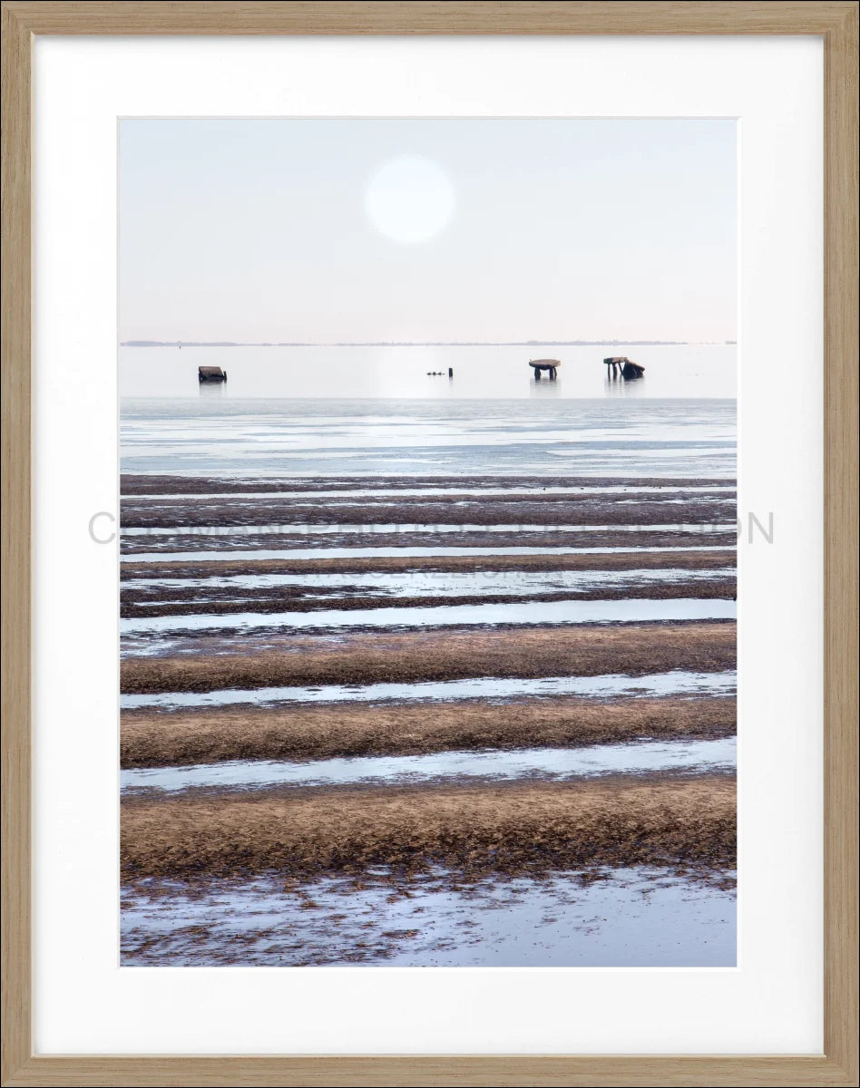 Poster mit Rahmen ’Wattenmeer’ Sylt SY72 - Wandbilder