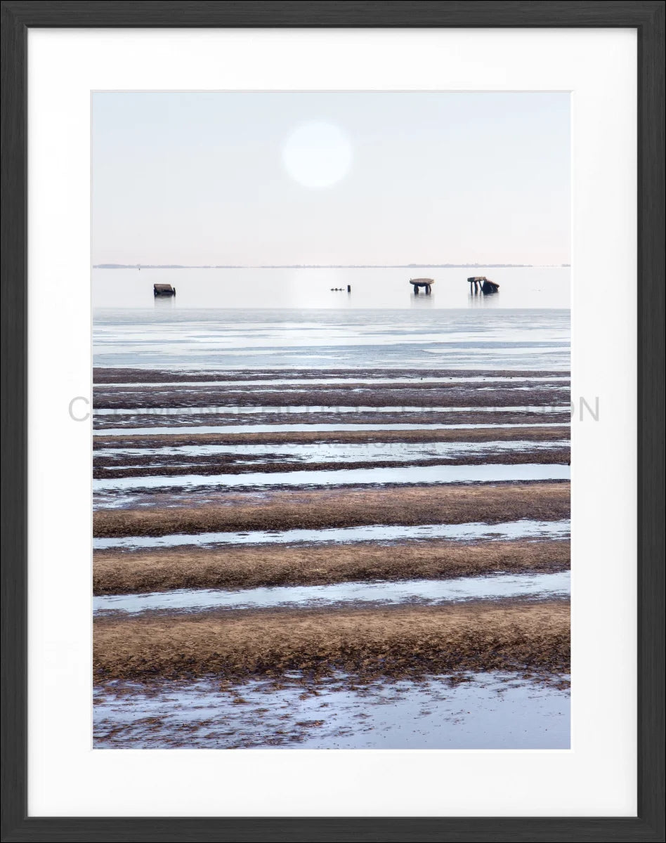Poster mit Rahmen ’Wattenmeer’ Sylt SY72 - Wandbilder