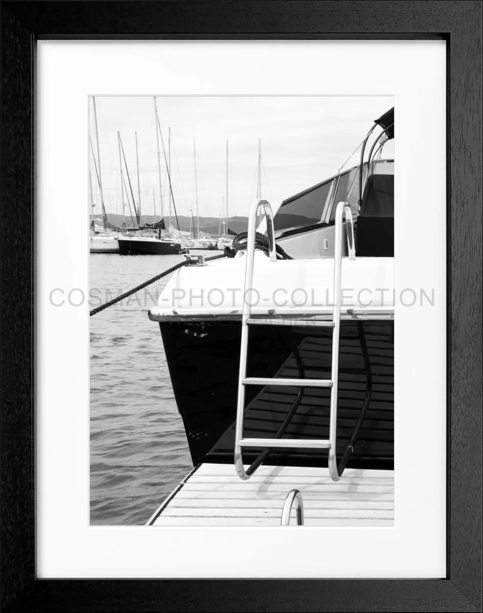 Poster mit Rahmen ’Yacht’ Saint Tropez ST30 - Wandbilder