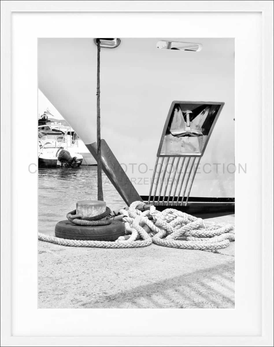 Poster mit Rahmen ’Yacht’ Saint Tropez ST34 - Wandbilder