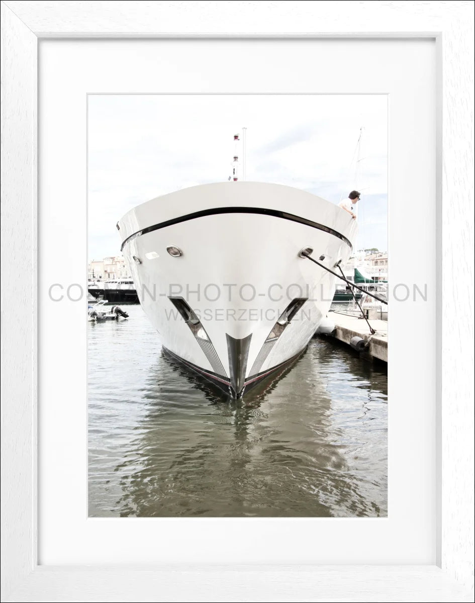 Poster mit Rahmen ’Yacht’ Saint Tropez ST35 - Wandbilder