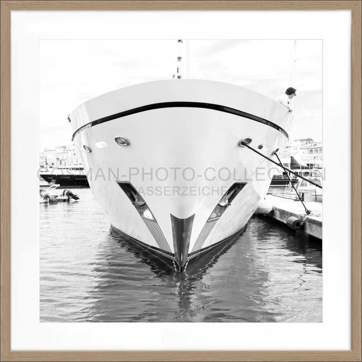 Poster mit Rahmen ’Yacht’ Saint Tropez ST35Q - Wandbilder