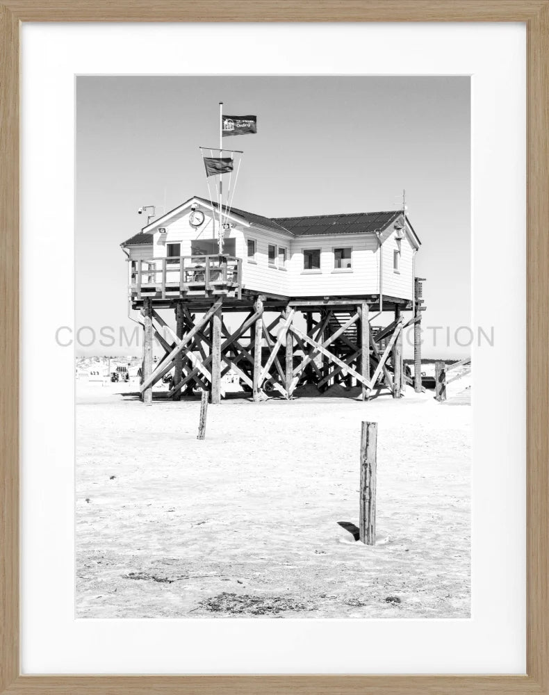 Poster Sankt Peter Ording ’Beach House’ SPO02 - Wandbilder