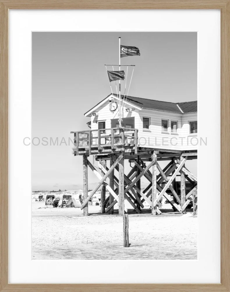 Poster Sankt Peter Ording ’Beach House’ SPO03 - Wandbilder