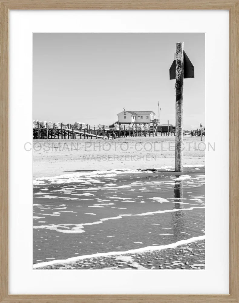 Poster Sankt Peter Ording ’Beach House’ SPO04 - Wandbilder