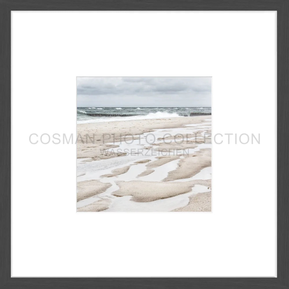 Poster ’Strand’ Sylt SY62O - 43x43cm Objektrahmen