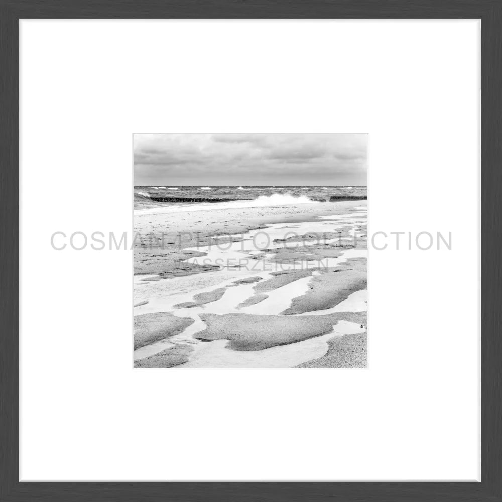 Poster ’Strand’ Sylt SY62O - 43x43cm Objektrahmen