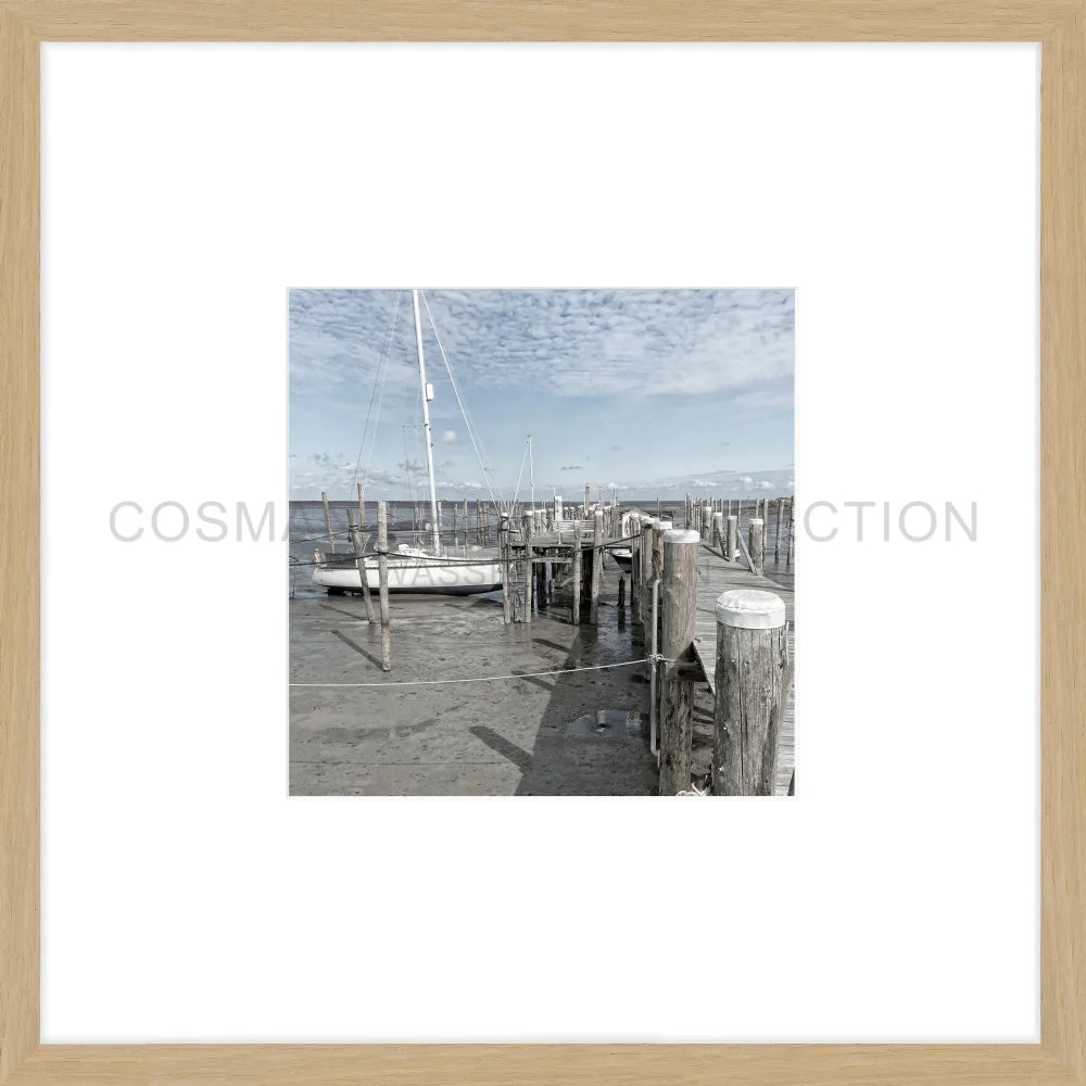 Poster Sylt Rantum Hafen SY53BO - 43x43cm Objektrahmen