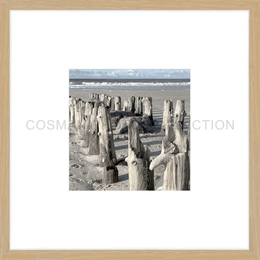 Poster Sylt ’Strand’ SY77A - 43x43cm Objektrahmen