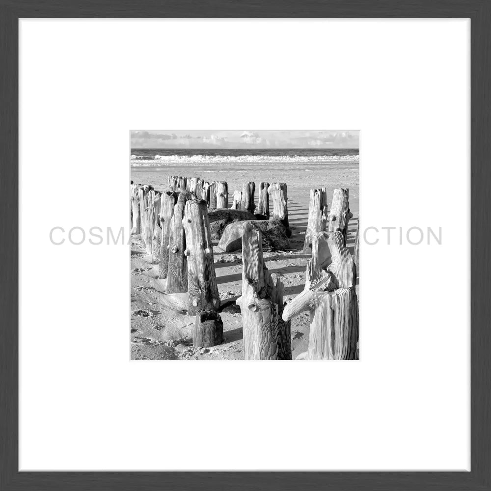 Poster Sylt ’Strand’ SY77A - 43x43cm Objektrahmen