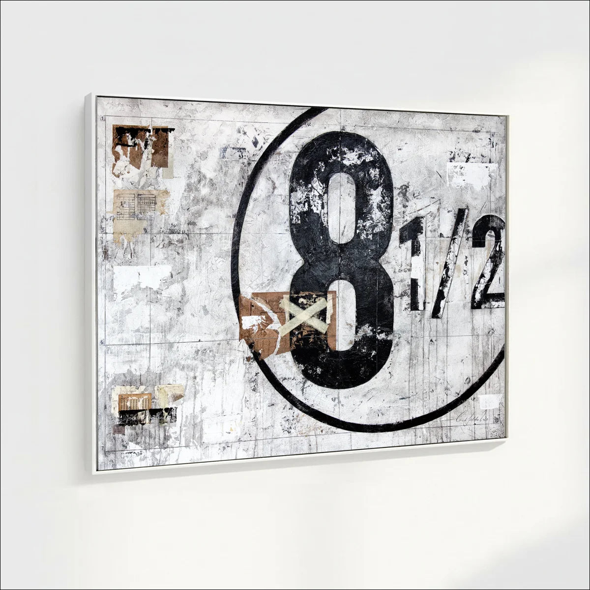 Wandbild GM01 ’Achteinhalb’ - Druck auf Leinwand