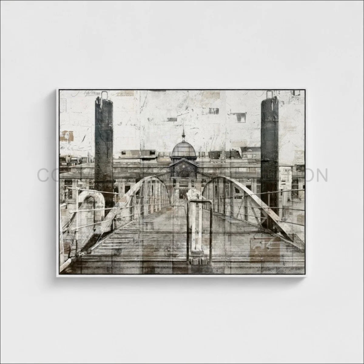 Wandbild Motiv GM04 Hamburg Fischmarkt - Druck auf Leinwand