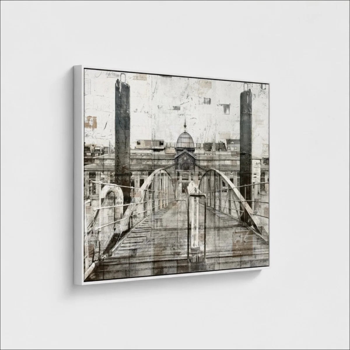 Wandbild Motiv GM04 Hamburg Fischmarkt - Druck auf Leinwand