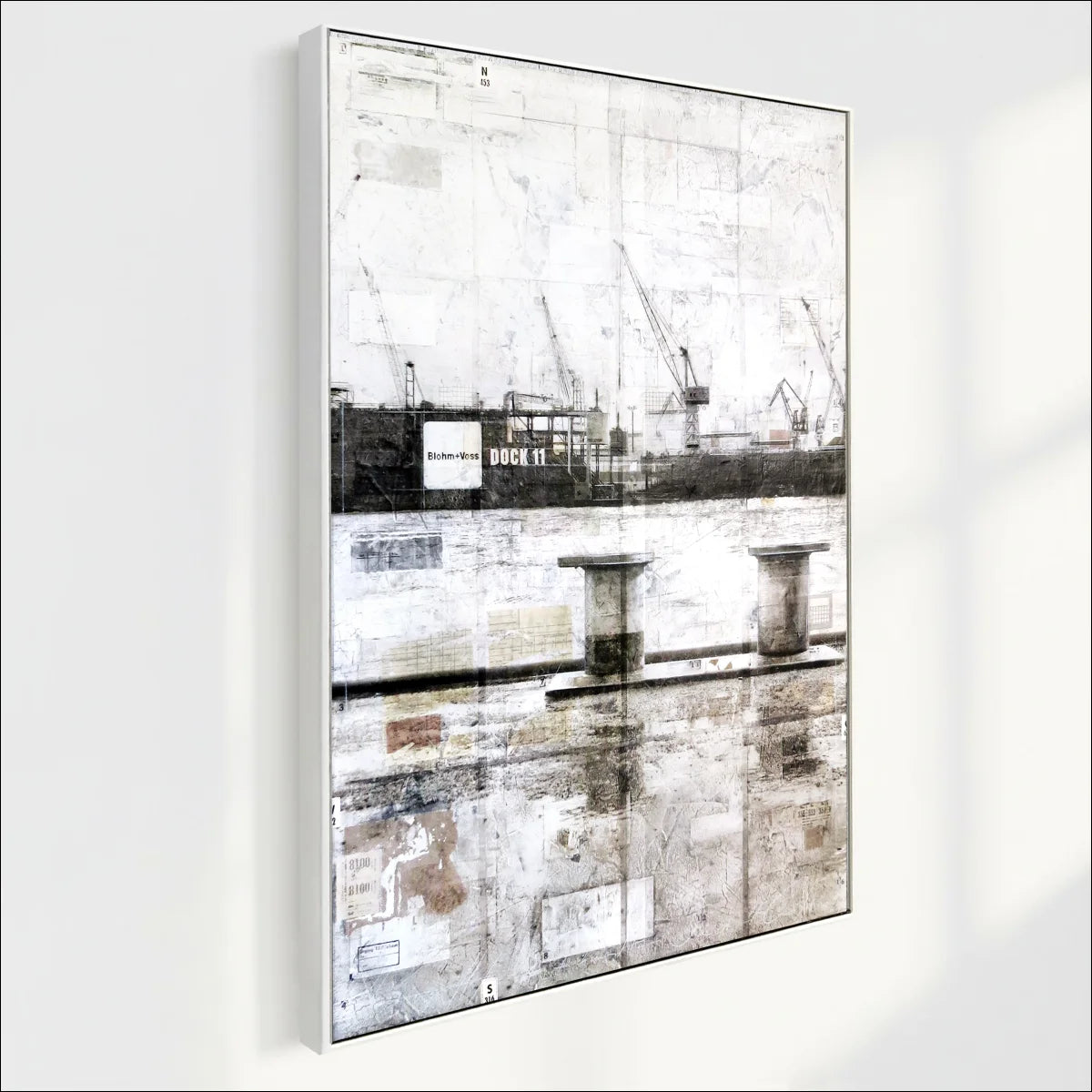 Wandbild Motiv GM06A Hamburg Hafen Poller - Druck