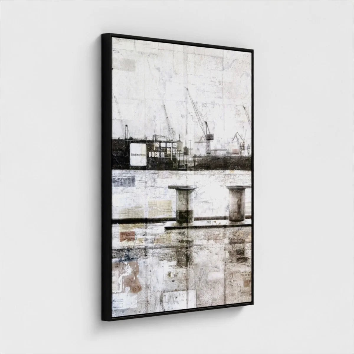 Wandbild Motiv GM06A Hamburg Hafen Poller - Druck