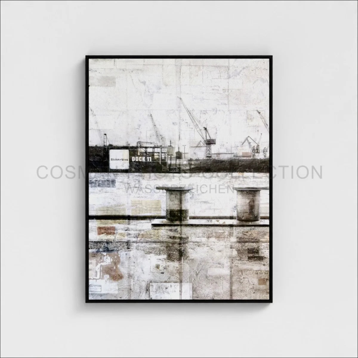 Wandbild Motiv GM06A Hamburg Hafen Poller - Druck