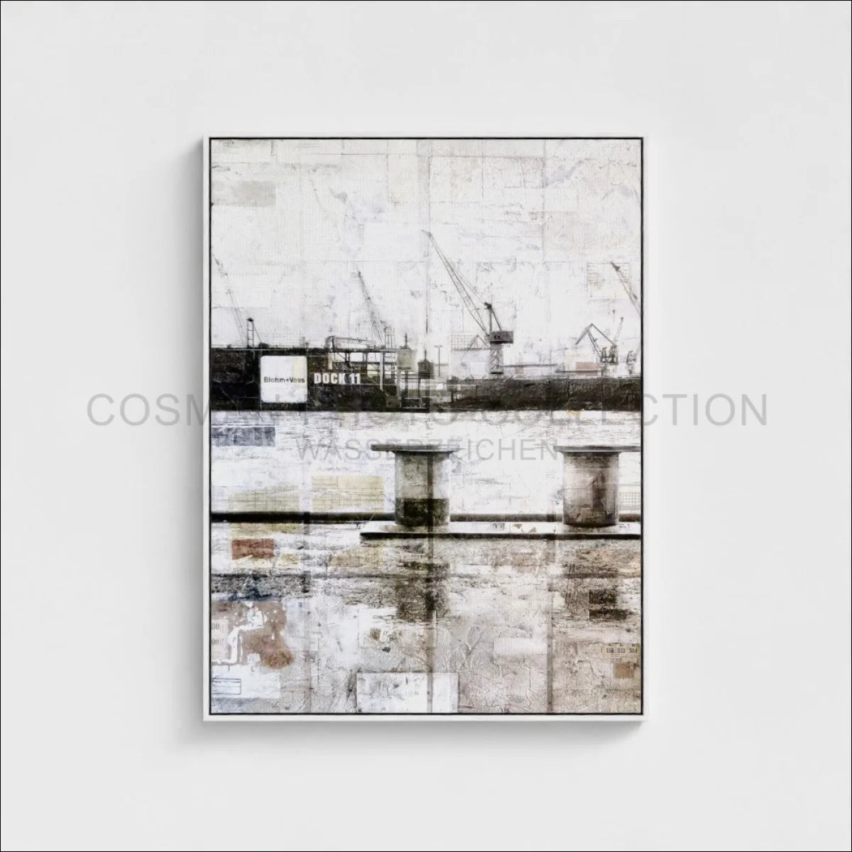 Wandbild Motiv GM06A Hamburg Hafen Poller - Druck