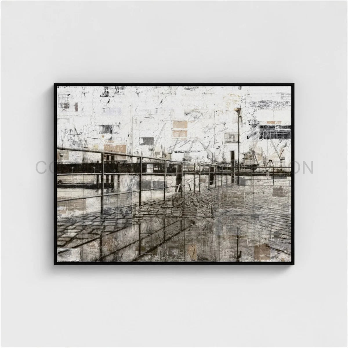 Wandbild Motiv GM07 Hamburg Hafen - Druck auf Leinwand