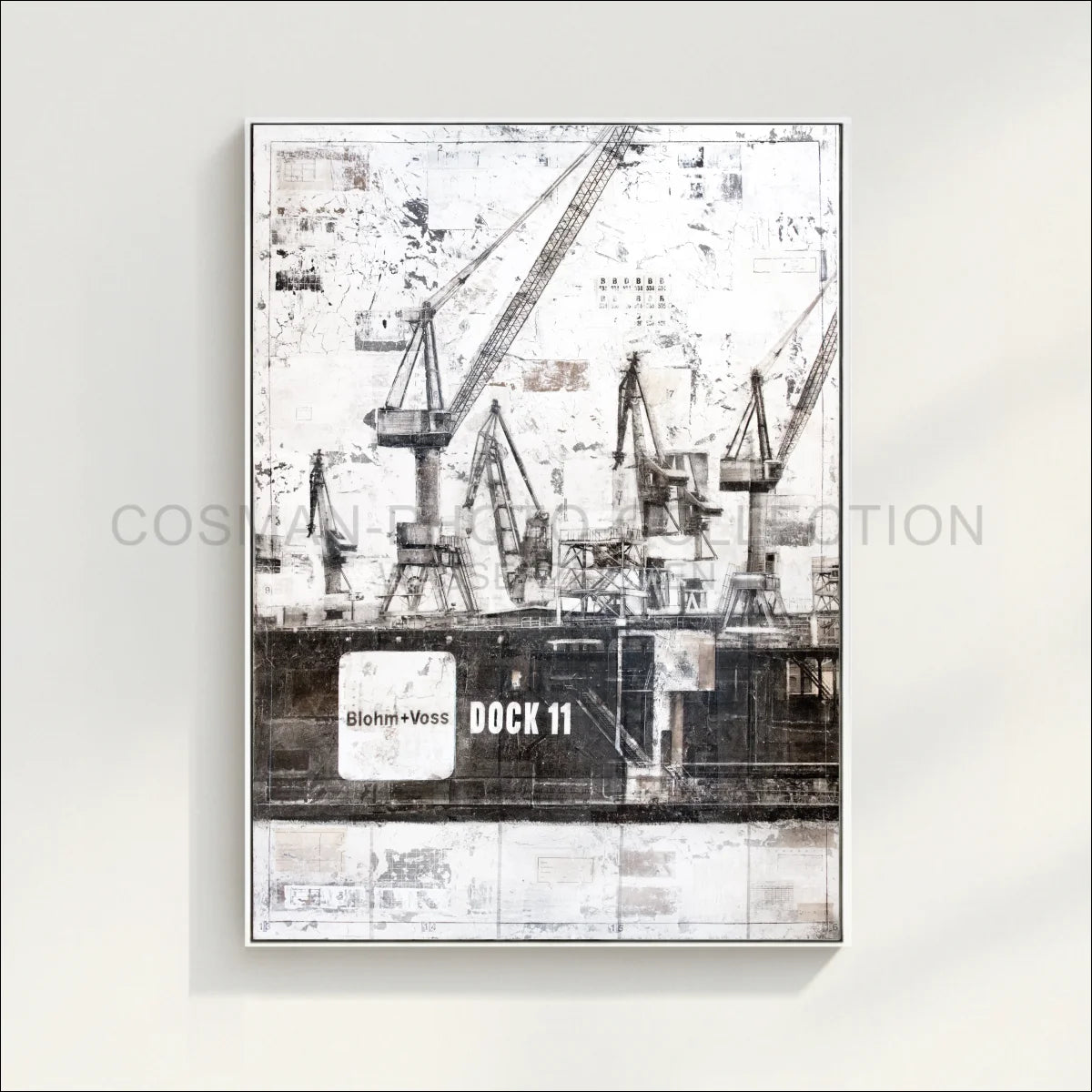 Wandbild Motiv GM77 Hamburg ’Dock 11’’ - Druck auf Leinwand